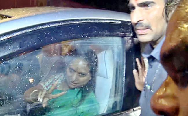 Kavitha leaves ED office after hours-long grilling